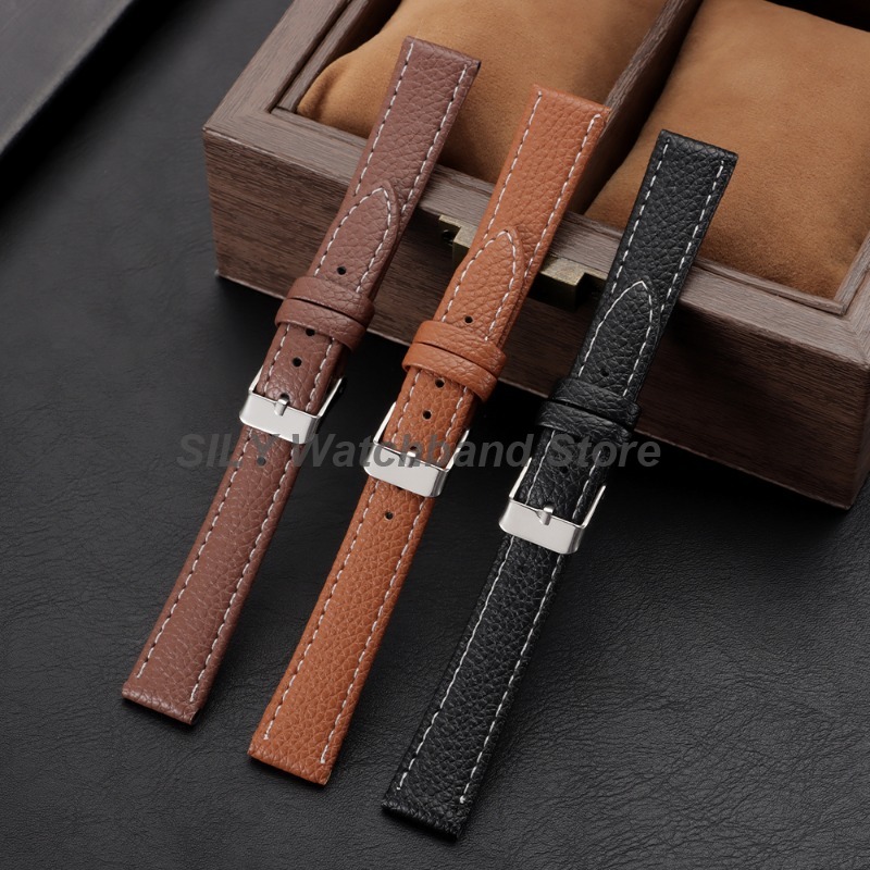 10mm 12mm 14mm 16mm Ultra-thin - Suede Strap Watch ulasan dan harga