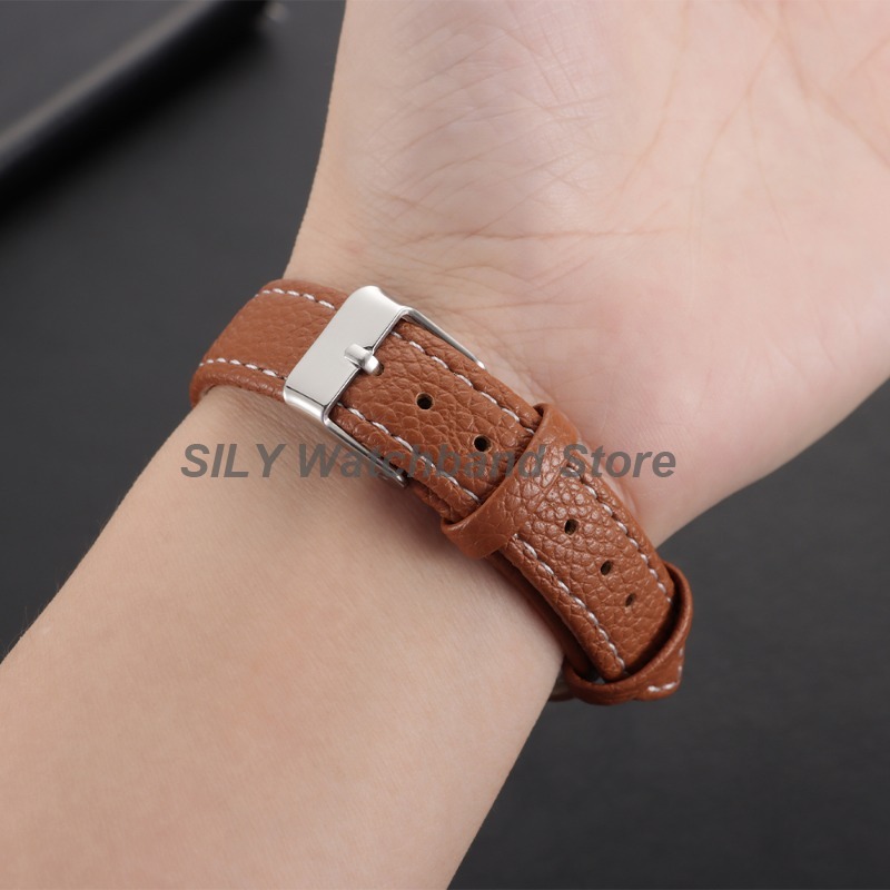 10mm 12mm 14mm 16mm Ultra-thin - Suede Strap Watch ulasan dan harga