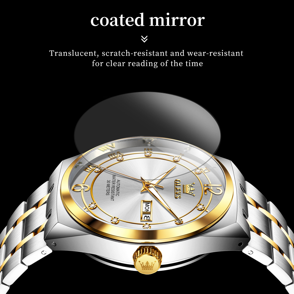 OLEVS Watch Mens Watch Mechani - Rolex Watch Datejust ulasan dan harga