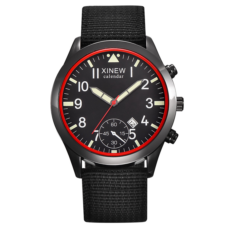 2020 XINEW Watches Men Fashion - Canvas Strap Watch ulasan dan harga