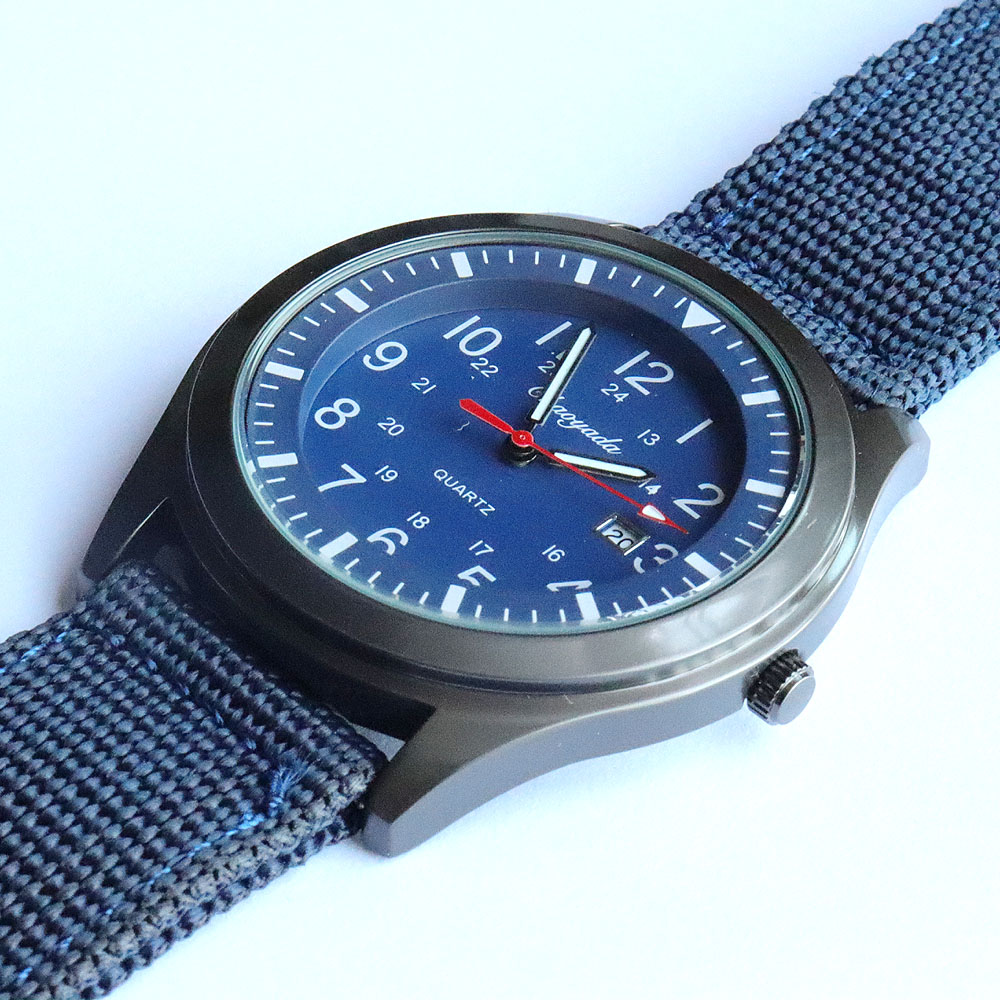Luxury Men's Quartz Watch Spor - Canvas Strap Watch ulasan dan harga