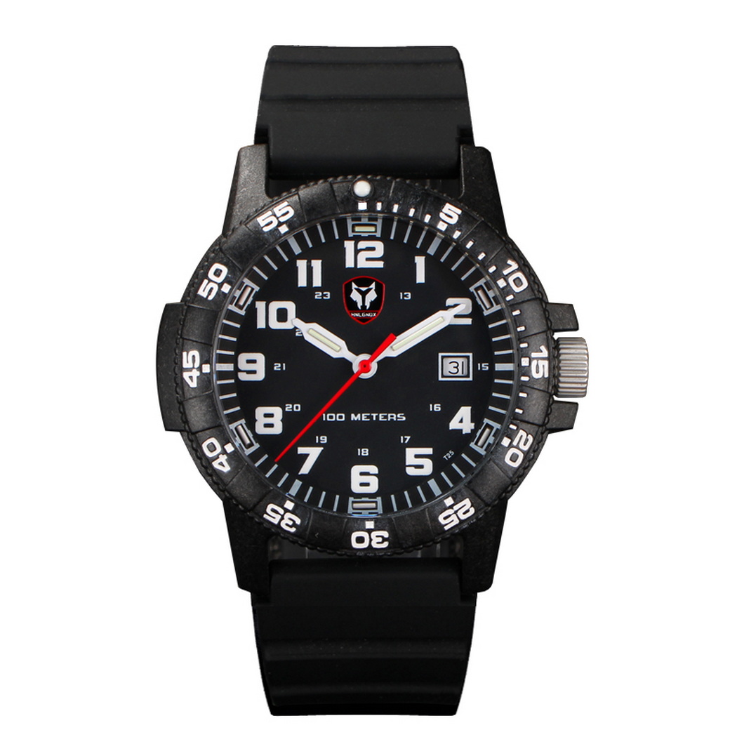 Hnlgnox Mens Pilot Watches Spo - Rubber Strap Diver ulasan dan harga