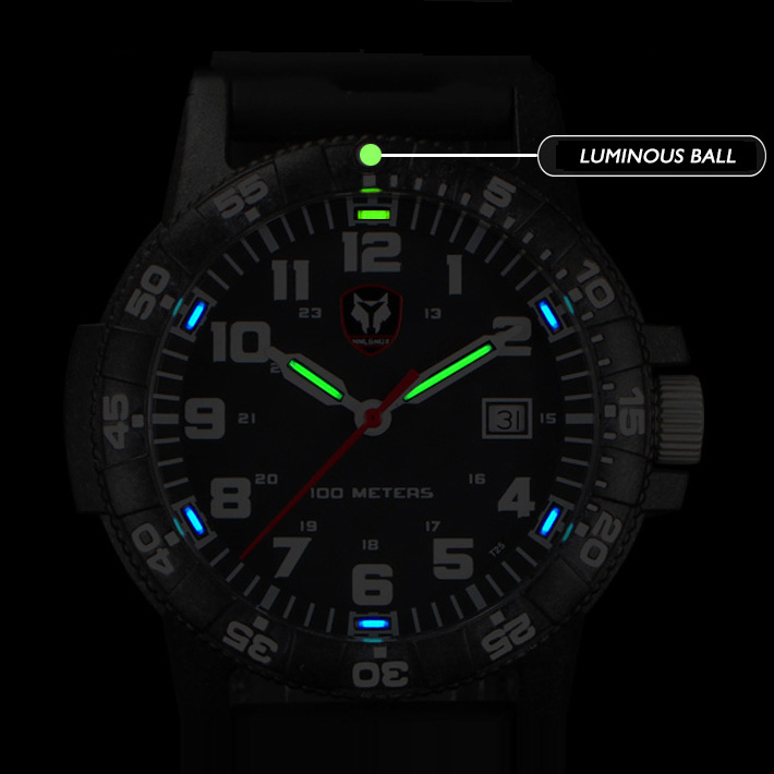 Hnlgnox Mens Pilot Watches Spo - Rubber Strap Diver ulasan dan harga