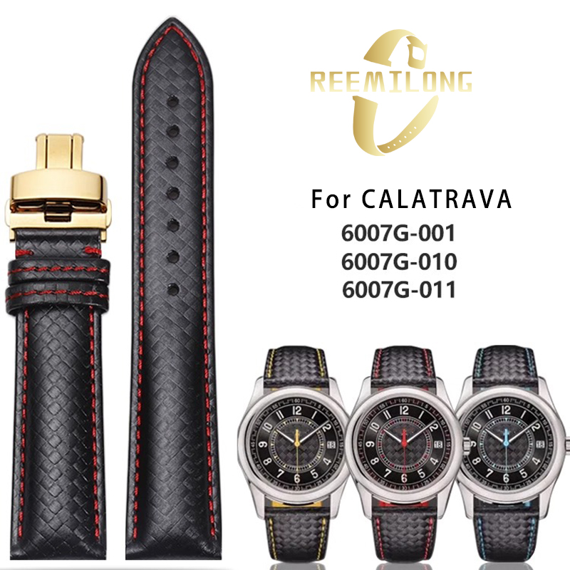 Carbon fiber lines cowhide wat - Patek Philippe Watch Calatrava ulasan dan harga