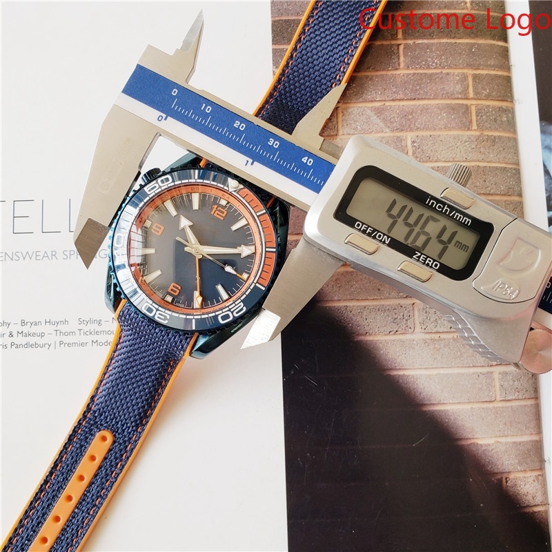 Men GMT Diving Watch Blue Oran - Rubber Strap Diver ulasan dan harga