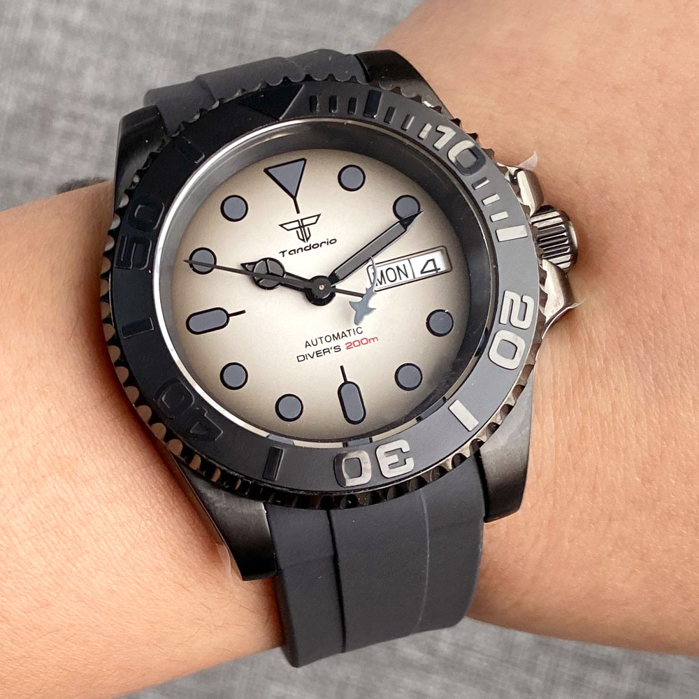 Tandorio 200M Waterproof NH36A - Rubber Strap Diver ulasan dan harga