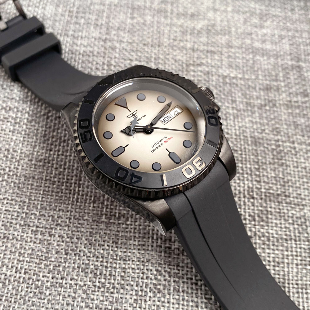 Tandorio 200M Waterproof NH36A - Rubber Strap Diver ulasan dan harga