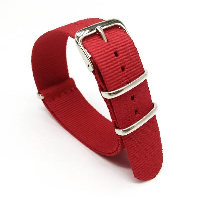 Red Nylon Strap Men&Women 18mm - Nato Strap Nylon ulasan dan harga