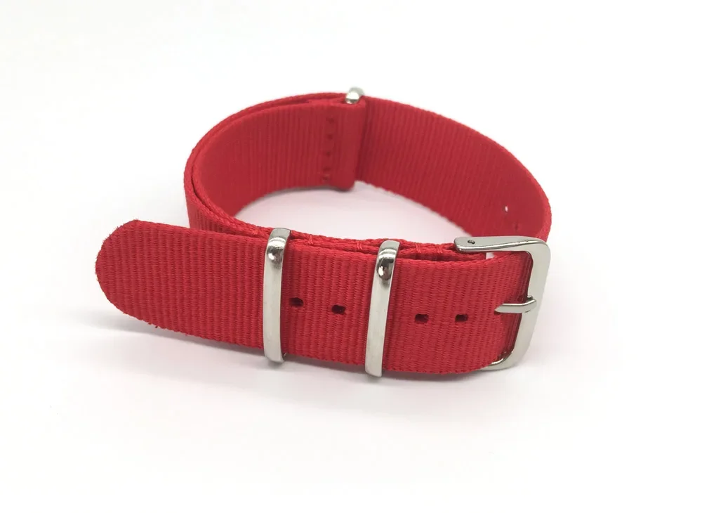 Red Nylon Strap Men&Women 18mm - Nato Strap Nylon ulasan dan harga