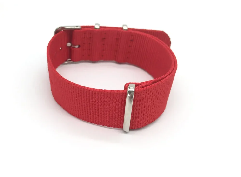 Red Nylon Strap Men&Women 18mm - Nato Strap Nylon ulasan dan harga
