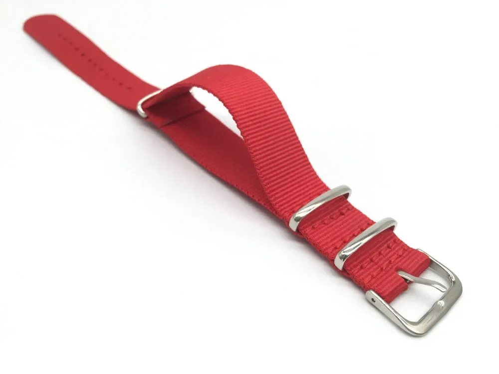 Red Nylon Strap Men&Women 18mm - Nato Strap Nylon ulasan dan harga
