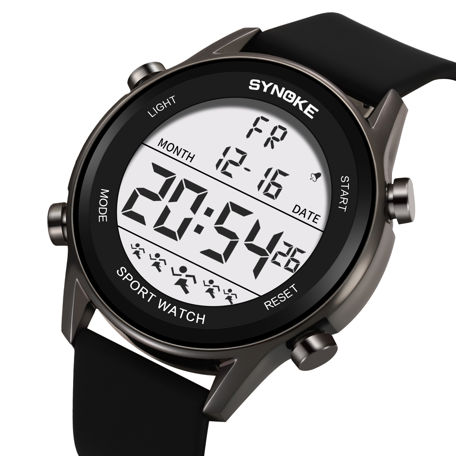 Digital Watches For Men Waterp - Rubber Strap Diver ulasan dan harga
