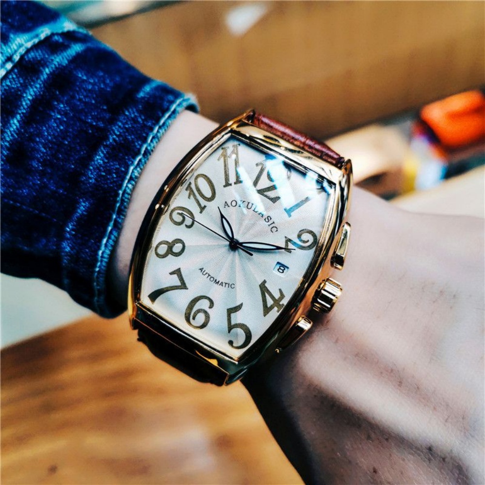 Luxurious Men's Mechanical Wat - Cartier Watch Tank ulasan dan harga