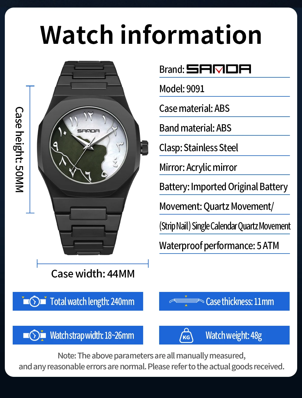 2025 SANDA Fashion Men's and W - Rubber Strap Diver ulasan dan harga