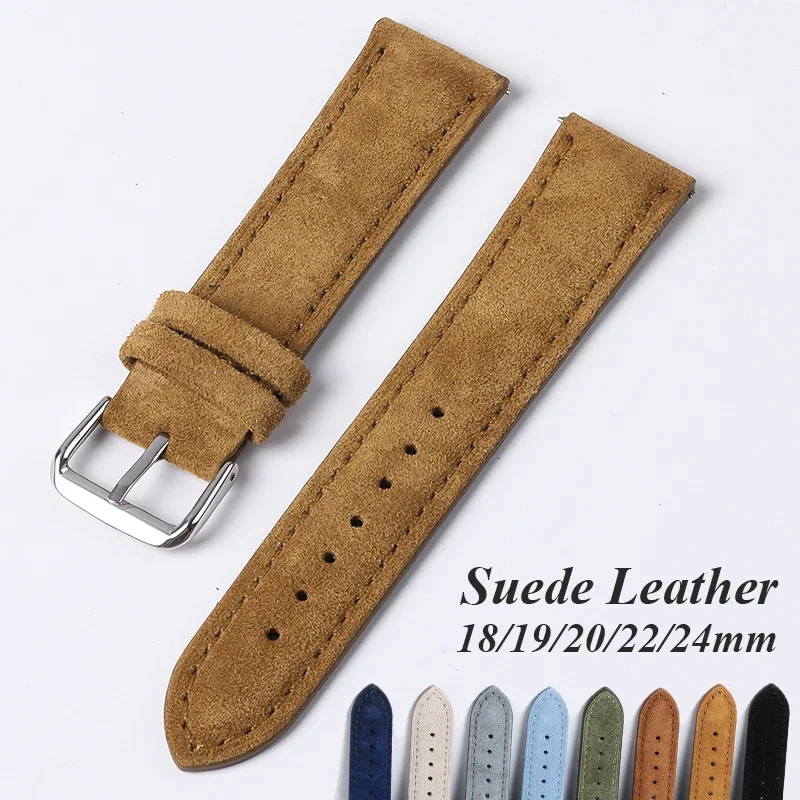 Suede Genuine Leather Watchban - Suede Strap Watch ulasan dan harga